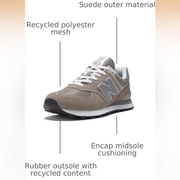 New Balance Men’s 7.5 / Women’s 9 NB Beige Sneakers - Picture 2 of 9